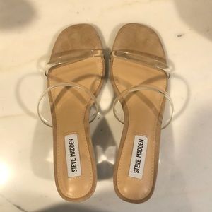 Clear Heeled Sandals - ‘Issy’ Steven Madden SZ6